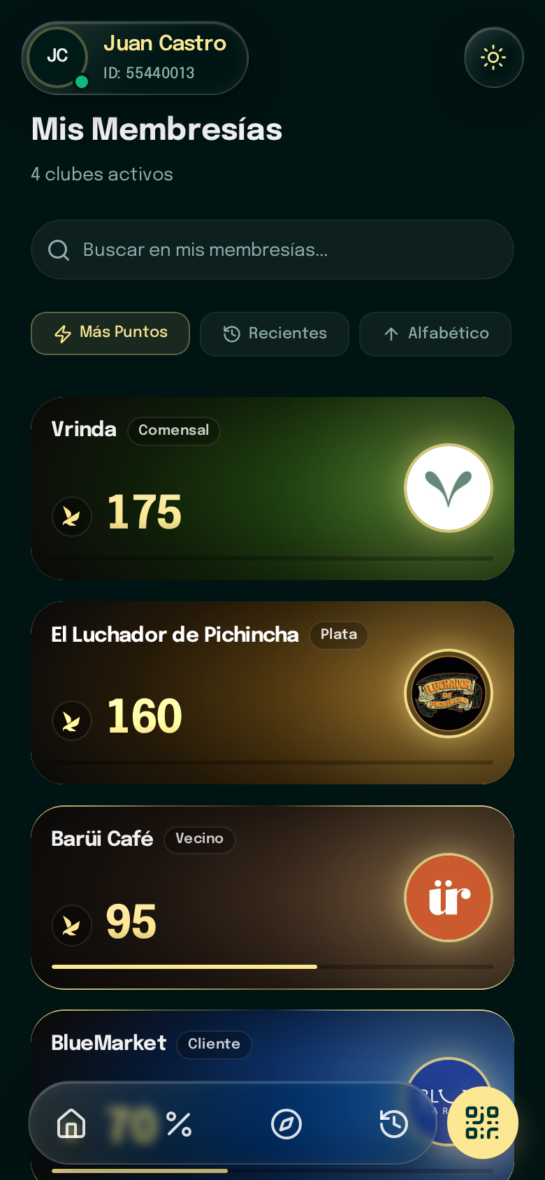 Pantalla de El estatus crea hábito en la app de Korvo