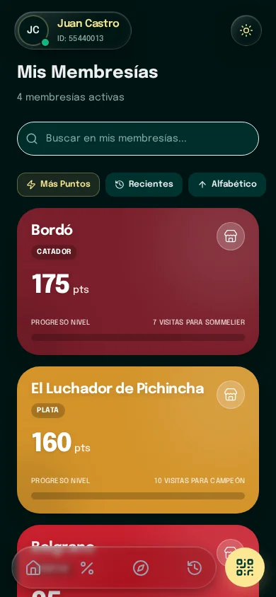 Pantalla de El estatus crea hábito en la app de Korvo